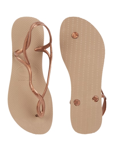 Havaianas Japonki z gumy model ‘Luna’ Różowozłoty 4