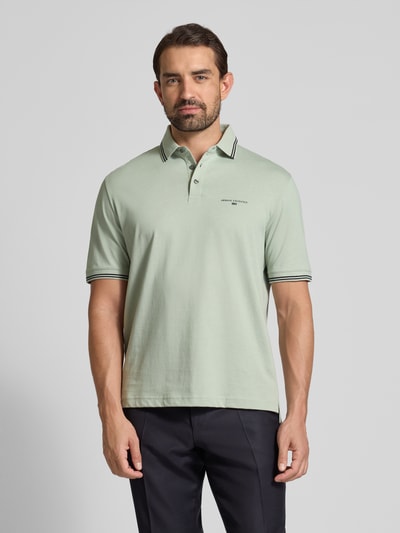 ARMANI EXCHANGE Poloshirt mit Label-Print Mint 4