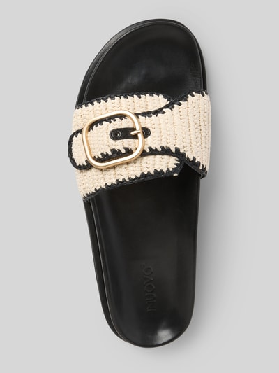 INUOVO Slippers in gevlochten look Zwart - 3