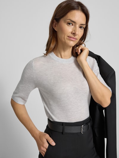 Jake*s Collection Gebreid shirt van wol met ronde hals Kit - 3