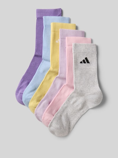 ADIDAS SPORTSWEAR Socken mit Label-Print im 6er-Pack Flieder 1