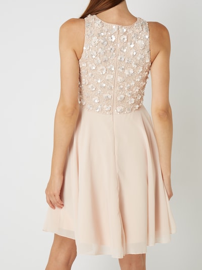 Lace And Beads Cocktailkleid Mit Blüten Applikationen Rosa Online Kaufen 