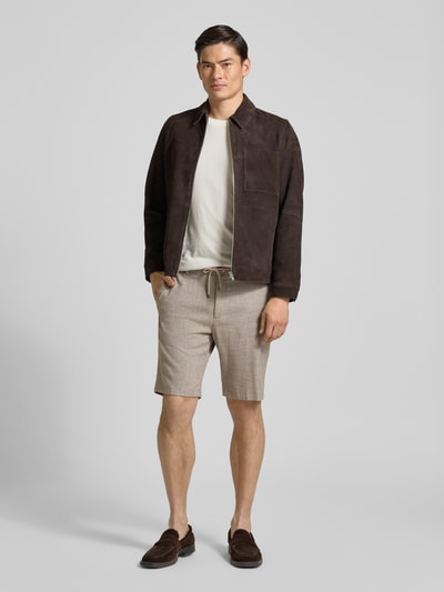 JOOP! COLLECTION Slim Fit Bermudas mit Kordelzug und Gesäßtaschen Beige 1