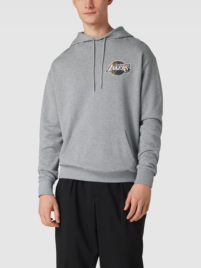 New Era Oversized hoodie met logoprint, model 'INFILL TEAM LOGO' Lichtgrijs gemêleerd - 4