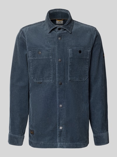 camel active Regular Fit Freizeithemd in Cord-Optik Petrol 2