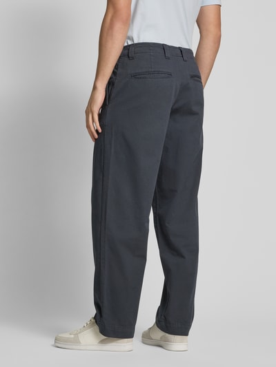 ANNARR Straight leg chino met riemlussen, model 'STORM' Zwart - 5