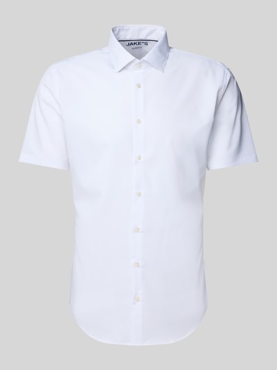 Jake*s Slim Fit Kurzarmhemd in kurzärmeligem Design Weiss 2
