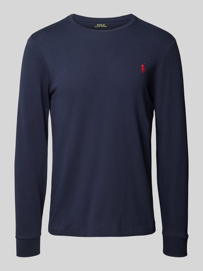 Polo Ralph Lauren Longsleeve mit Label-Stitching Marine 2