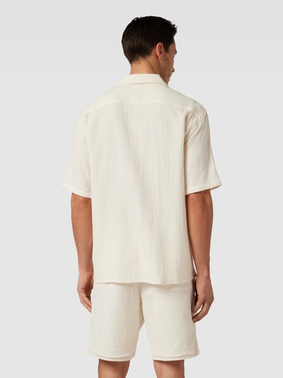 JAKE*S STUDIO MEN Koszula casualowa o kroju oversized z drobnym, fakturowanym wzorem Biały 5