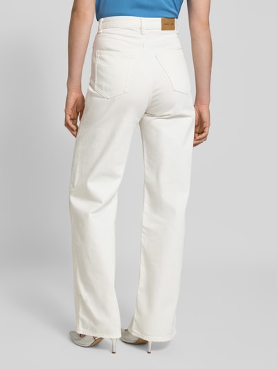 Samsøe Samsøe Jeansy z szeroką nogawką model ‘REBECCA’ Biały 5