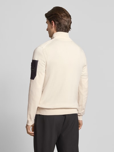 BOSS Green Regular Fit Thermo-Funktionsjacke mit Schurwoll-Anteil Modell 'MOMENTUM' Offwhite 5