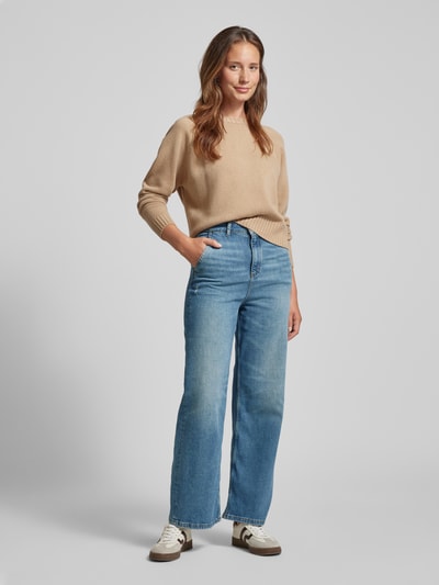 Marc O'Polo Regular length wide fit jeans met steekzakken opzij, model 'LUMA' Jeansblauw - 1