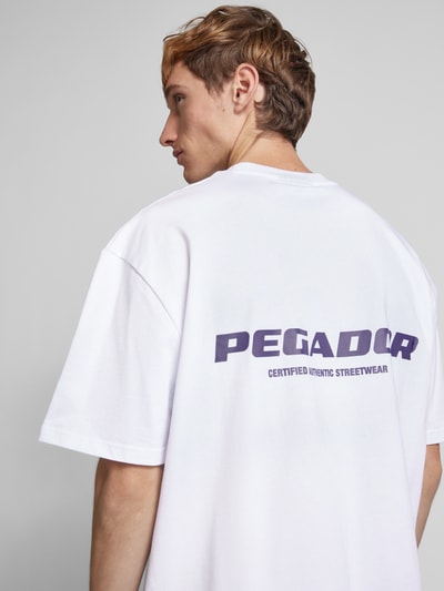 Pegador Oversized T-shirt met labelprint Wit - 3