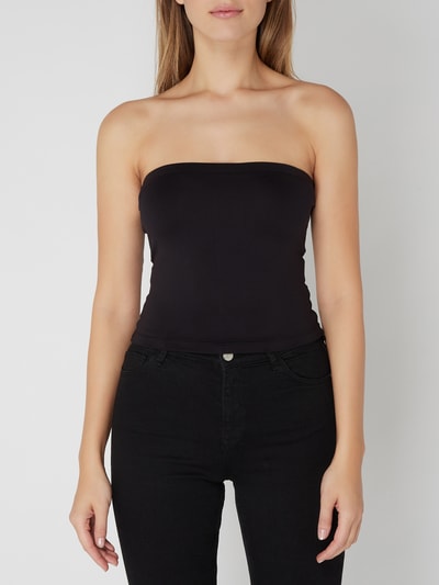 EDITED Crop Top mit elastischem Bund Black 4