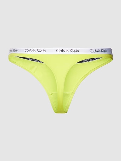 Calvin Klein Underwear String mit elastischem Label-Bund Modell 'CAROUSEL' im 5er-Pack Rot 3