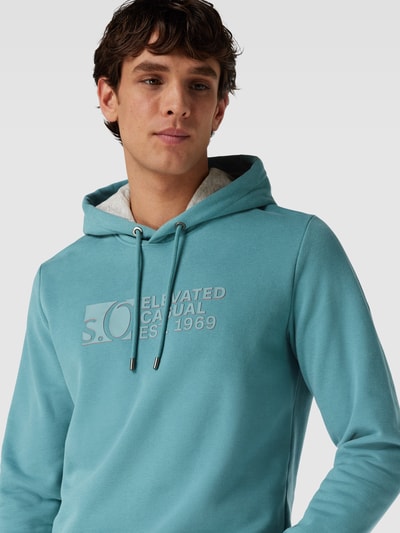 s.Oliver RED LABEL Hoodie mit Label-Print Petrol 3