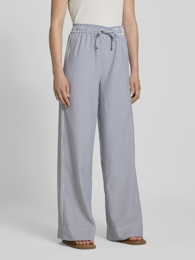 Christian Berg Woman Stoffhose mit elastischem Bund Blau 4