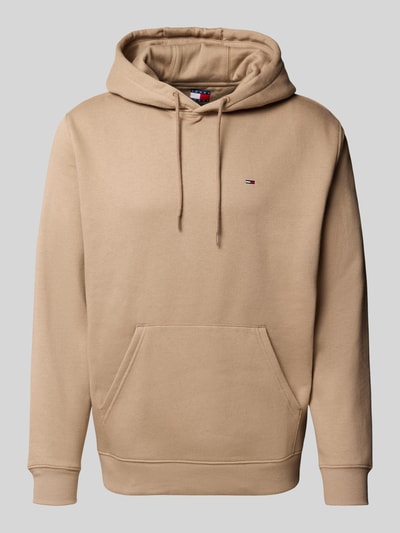 Tommy Jeans Regular Fit Hoodie aus Baumwoll-Mix Beige 2