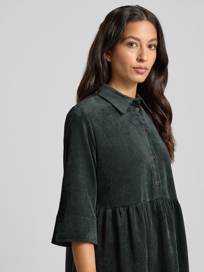 OPUS Knielanges Kleid aus Cord Modell 'Wispa' Petrol 3