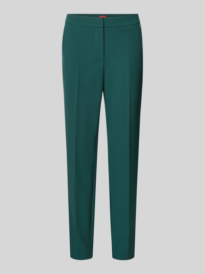 HUGO Slim fit pantalon met persplooien, model 'HAGONIA' Donkergroen - 2