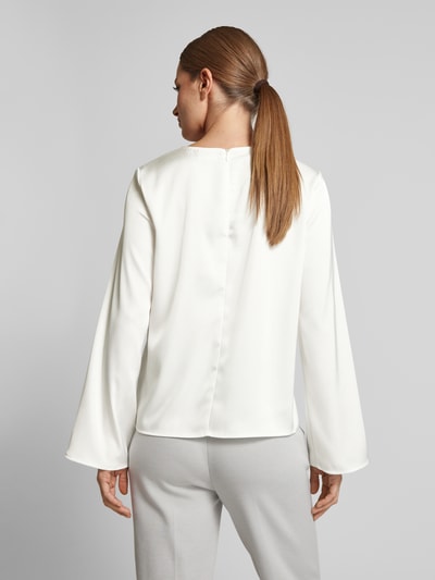 Jake*s Collection Oversized Bluse aus Satin Offwhite 5