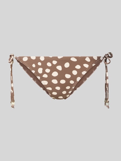Produktfoto, figi bikini z mieszanki materiałów z dodatkiem streczu, dopasowany krój, wzór na całej powierzchni, wiązanie, Bikini-Slip mit seitlicher Schnürung Modell 'Dauna' von Barts