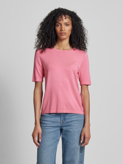 Christian Berg Woman Selection Strickshirt mit Rundhalsausschnitt Pink 4