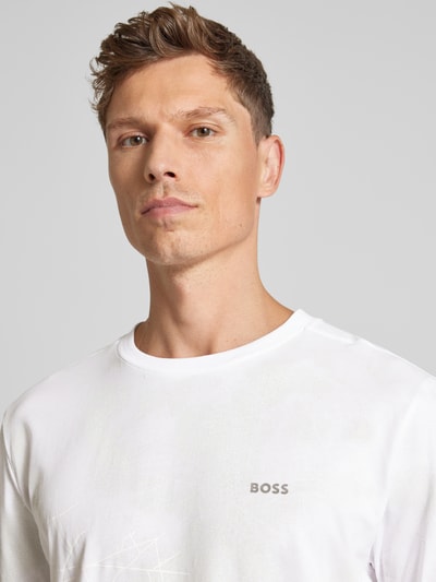 BOSS Green T-Shirt mit Rundhalsausschnitt Weiss 3