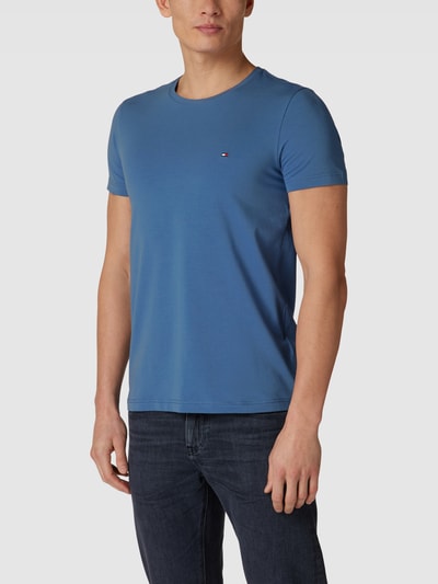 Tommy Hilfiger Slim Fit T-Shirt mit Label-Stitching Ocean 4