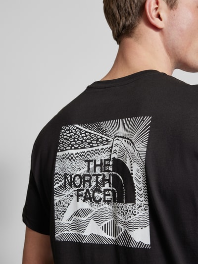 The North Face T-Shirt mit Label-Print Black 3