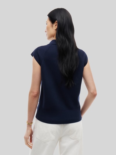Tommy Hilfiger Kamizelka o kroju relaxed fit z mieszanki bawełny Granatowy 5