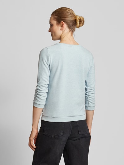 Tom Tailor Denim Regular Fit Strickpullover mit Baumwolle Helltuerkis 5