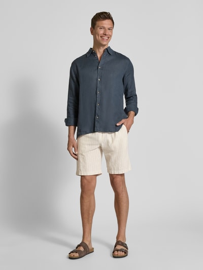 MCNEAL Shorts aus Leinen-Baumwoll-Mix mit elastischem Bund Beige 1
