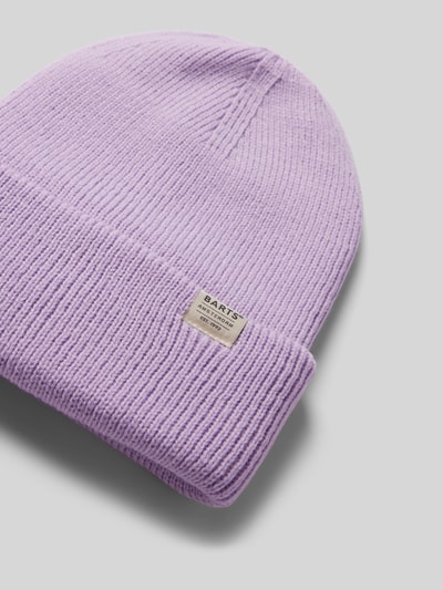 Barts Czapka beanie z detalem z logo model ‘KINABALU’ Jasnofioletowy 2