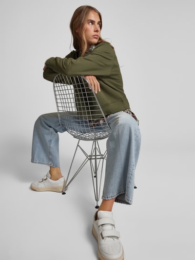 Lala Berlin Oversized Sweatshirt aus Baumwolle Oliv 3