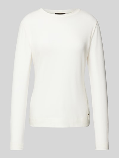 Windsor Shirt met lange mouwen en geribde ronde hals Offwhite - 2