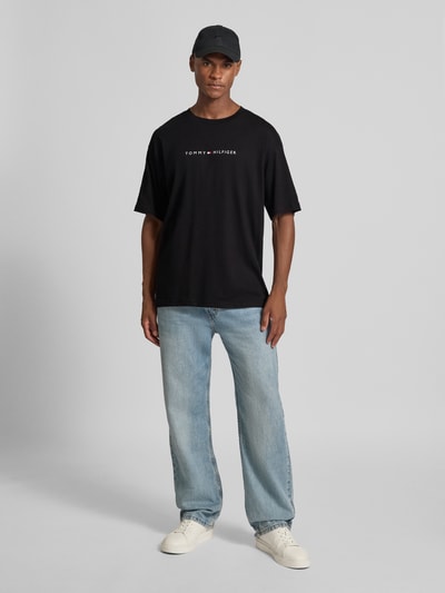 Tommy Hilfiger Relaxed Fit T-Shirt aus reiner Baumwolle Black 1