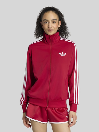 adidas Originals Sweatjacke mit Logo-Stitching und Zweiwege-Reißverschluss Rot 3