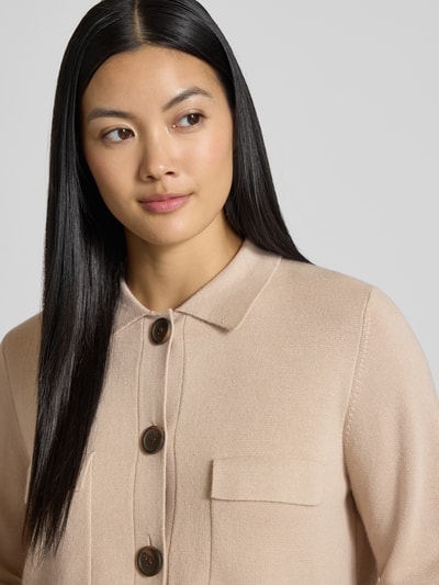 Christian Berg Woman Selection Overhemdjack met knoopsluiting Zand - 3