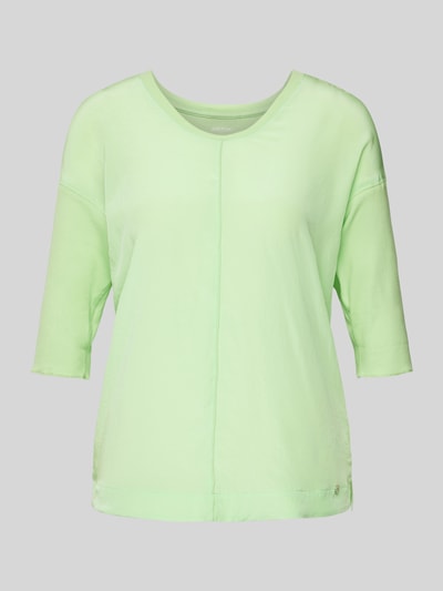 Marc Cain T-shirt met siernaad Neon groen - 2