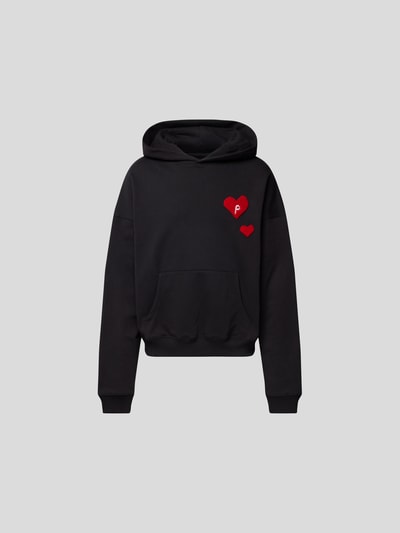 Preach Oversized Hoodie mit Patches Schwarz 2
