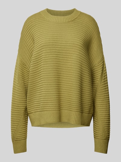 s.Oliver RED LABEL Gebreide pullover met structuurmotief Rietgroen - 2