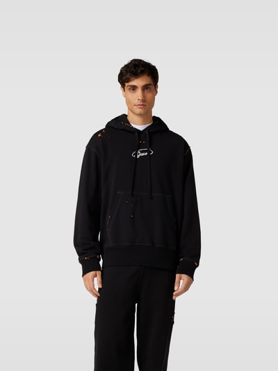 Diesel Oversized Hoodie im Destroyed-Look Black 4