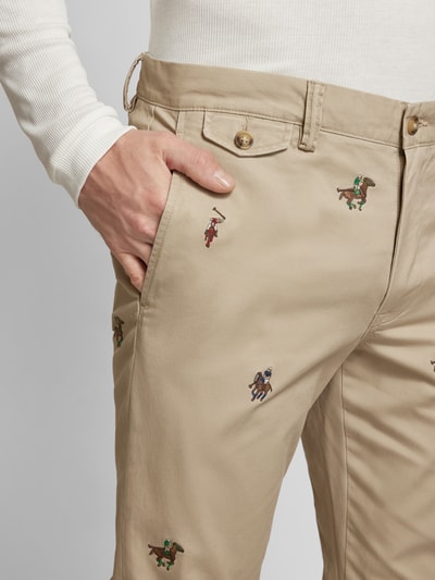 Polo Ralph Lauren Spodnie materiałowe z kieszenią z patką Khaki 3