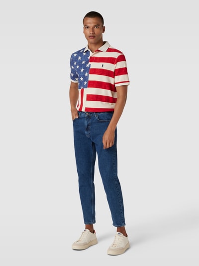 Polo Ralph Lauren Poloshirt met all-over motief Rood - 1