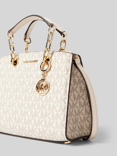 MICHAEL Michael Kors Handtasche mit Label-Applikation Modell 'CYNTHIA' Ecru 3