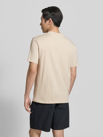 BOSS Green Regular Fit T-Shirt mit Logo Print Beige 5