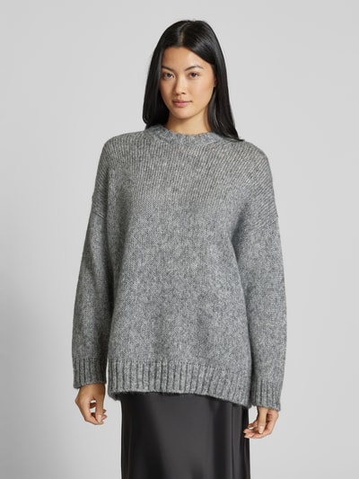 Weekend Max Mara Strickpullover mit überschnittenen Schultern Modell 'ANTONY' Silber 4