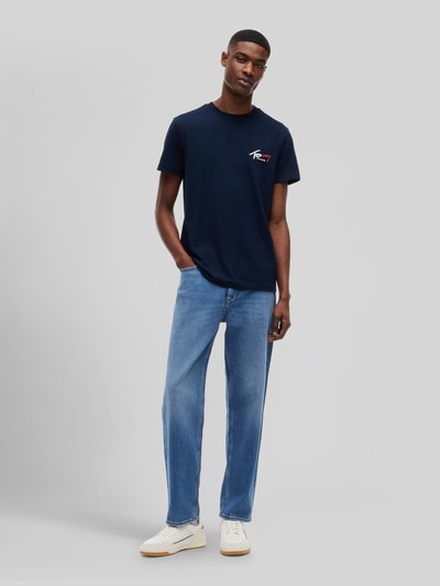 Tommy Jeans Slim Fit T-Shirt aus reiner Baumwolle Marine 1