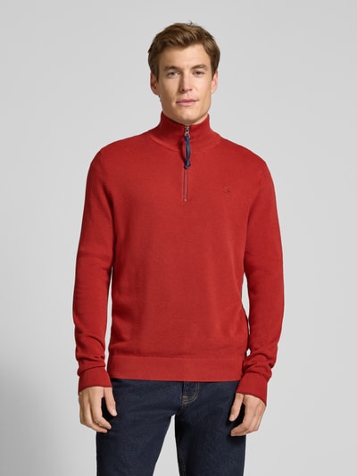 Lerros Gebreide pullover met schipperskraag Rood - 4